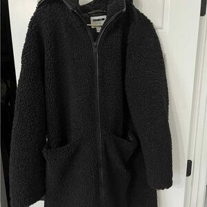 Noisy May Faux Shearling boucle Hooded Jacket XXL